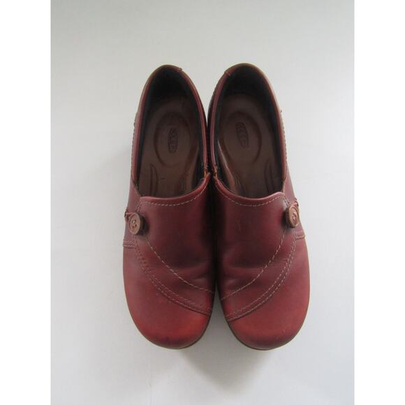 Keen Shoes - KEEN Brown Leather Slip-On Shoes Women’s Size 5 Comfort Casual
